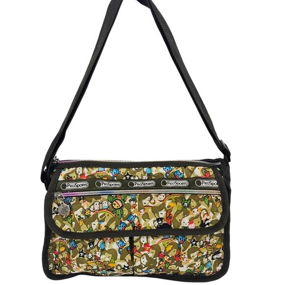 LeSportsac Tokidoki Paint a Rainbow Kawaii Allover Nylon Crossbody Messenger Bag